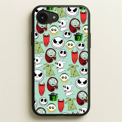 TNBC Characters Pattern  - Christmas Phone Case for iPhone 16e