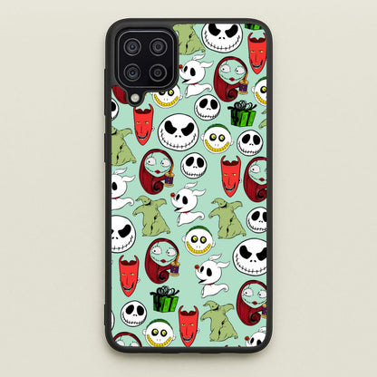 TNBC Characters Pattern  - Christmas Phone Case for Galaxy A12