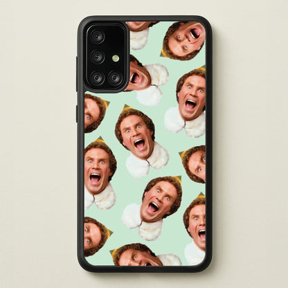 Green Elf Face - Christmas  - Christmas Phone Case for Galaxy A71