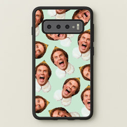 Green Elf Face - Christmas  - Christmas Phone Case for Galaxy S10 Plus