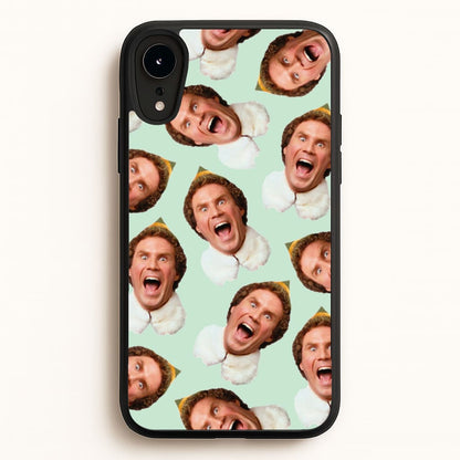 Green Elf Face - Christmas  - Christmas Phone Case for iPhone XR