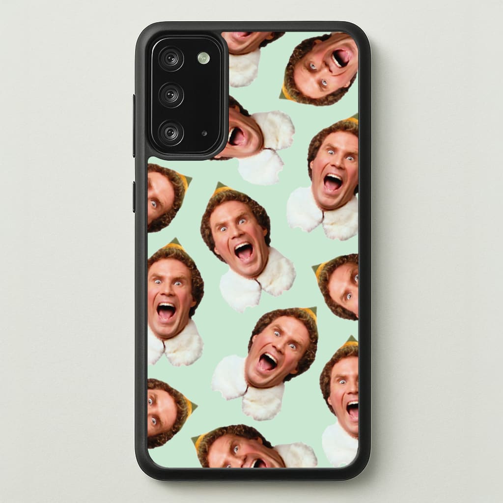 Green Elf Face - Christmas  - Christmas Phone Case for Galaxy Note 20