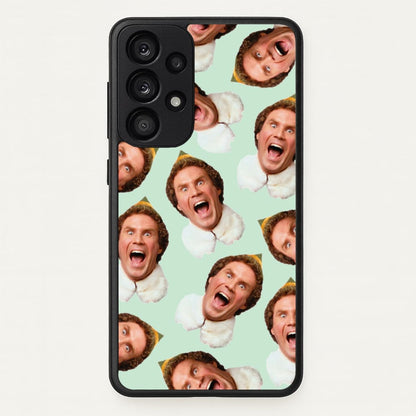 Green Elf Face - Christmas  - Christmas Phone Case for Galaxy A53
