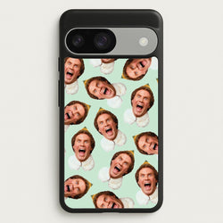 Green Elf Face - Christmas  - Christmas Phone Case for Google Pixel 9 / 9 Pro