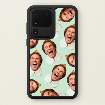 Green Elf Face - Christmas  - Christmas Phone Case for Galaxy S20 Ultra