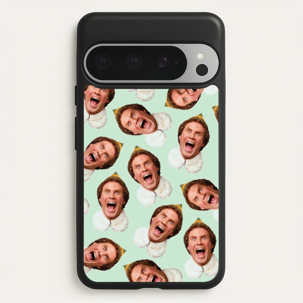 Green Elf Face - Christmas  - Christmas Phone Case for Google Pixel 9 Pro XL