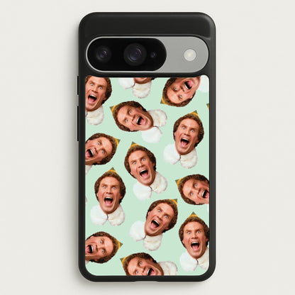 Green Elf Face - Christmas Phone Case for Google Pixel 10 / 10 Pro