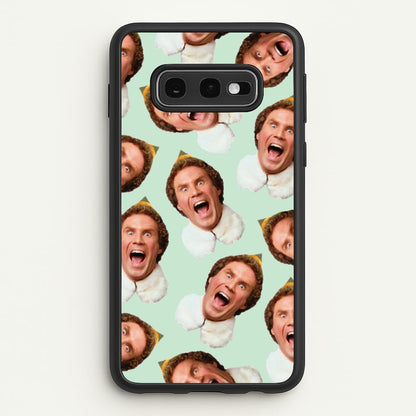 Green Elf Face - Christmas  - Christmas Phone Case for Galaxy S10e