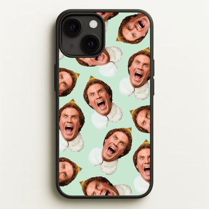 Green Elf Face - Christmas  - Christmas Phone Case for iPhone 13