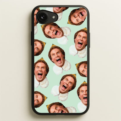 Green Elf Face - Christmas  - Christmas Phone Case for iPhone 16e