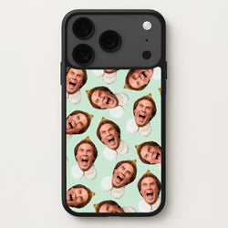 Green Elf Face - Christmas Phone Case for iPhone 17 Pro