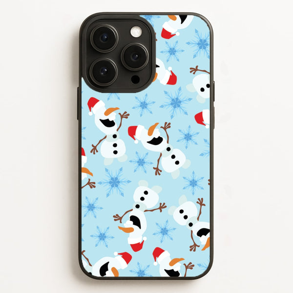 Snowman Pattern  - Disney Christmas Phone Case for iPhone 16 Pro Max