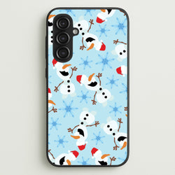 Snowman Pattern  - Disney Christmas Phone Case for Galaxy S23FE