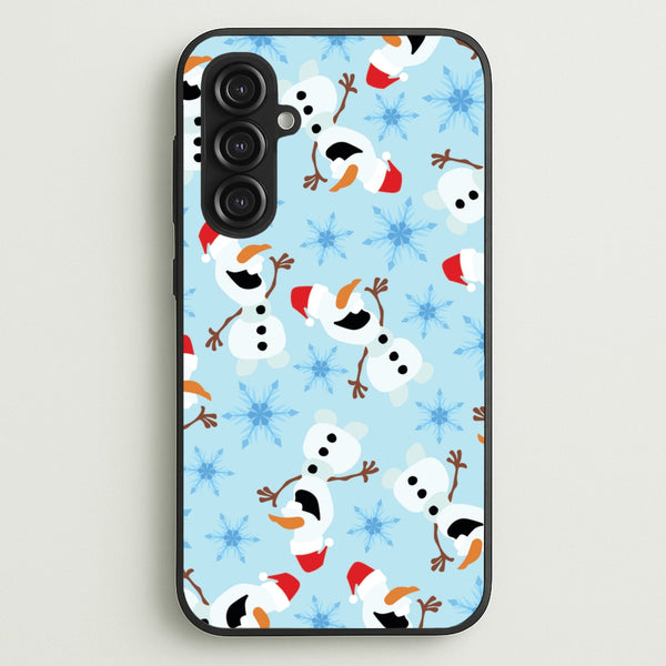 Snowman Pattern  - Disney Christmas Phone Case for Galaxy S23FE