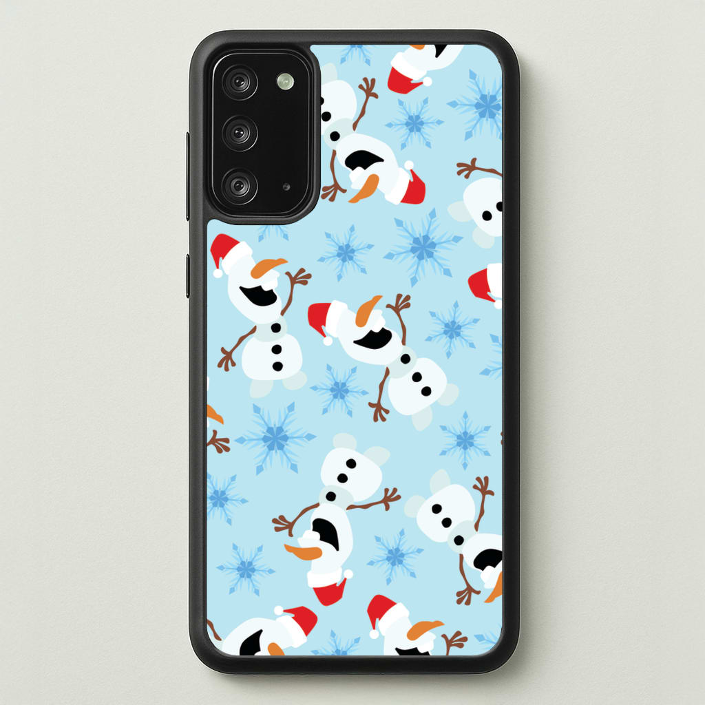 Snowman Pattern  - Disney Christmas Phone Case for Galaxy Note 20