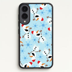 Snowman Pattern  - Disney Christmas Phone Case for Galaxy S25 Edge