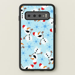 Snowman Pattern  - Disney Christmas Phone Case for Galaxy S10