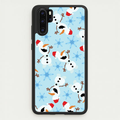 Snowman Pattern  - Disney Christmas Phone Case for Huawei P30 Pro