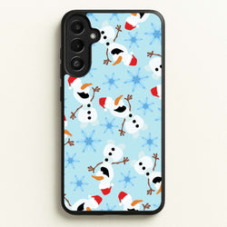 Snowman Pattern  - Disney Christmas Phone Case for Galaxy A36