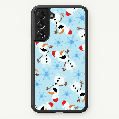 Snowman Pattern  - Disney Christmas Phone Case for Galaxy S21