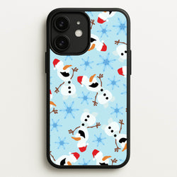 Snowman Pattern  - Disney Christmas Phone Case for iPhone 11