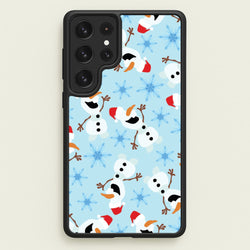 Snowman Pattern  - Disney Christmas Phone Case for Galaxy S23 Ultra