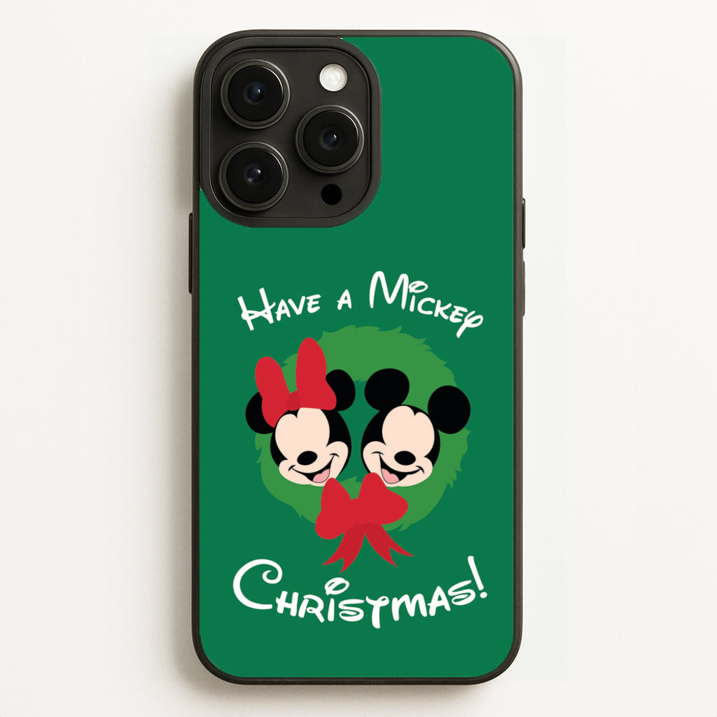Have A Mickey Christmas  - Disney Christmas Phone Case for iPhone 16 Pro Max