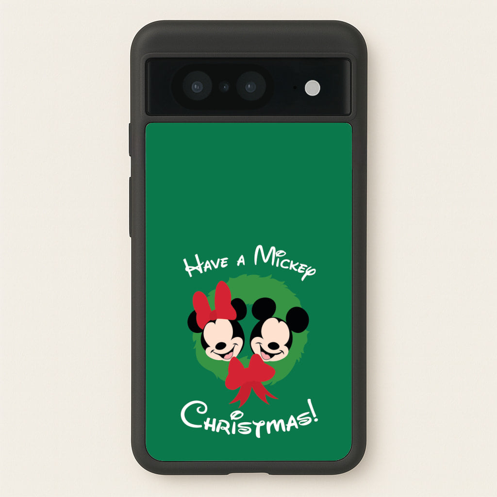 Have A Mickey Christmas  - Disney Christmas Phone Case for Google Pixel 8