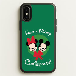 Have A Mickey Christmas  - Disney Christmas Phone Case for iPhone X / XS