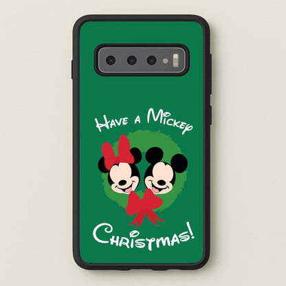 Have A Mickey Christmas  - Disney Christmas Phone Case for Galaxy S10