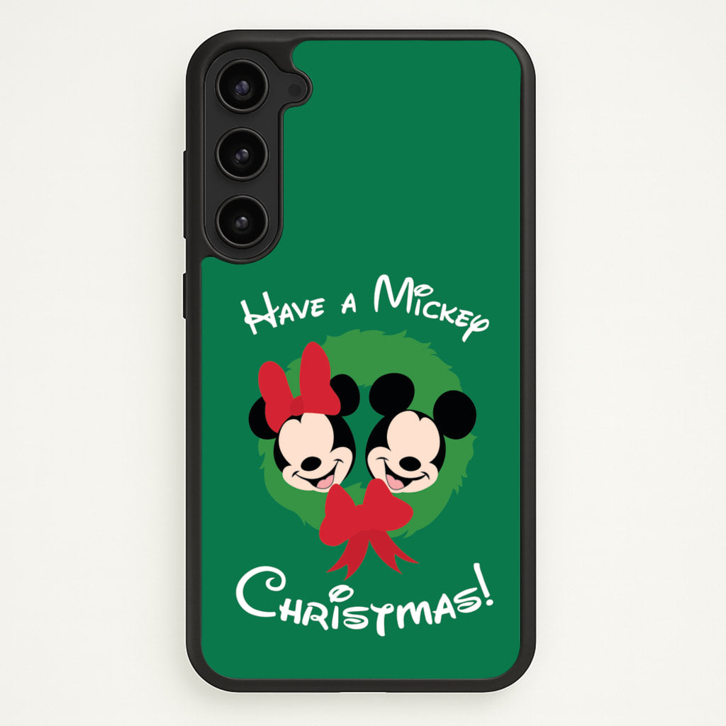Have A Mickey Christmas  - Disney Christmas Phone Case for Galaxy S23 Plus