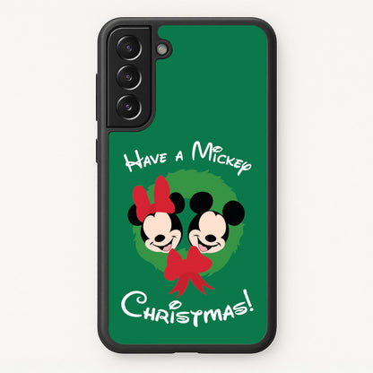 Have A Mickey Christmas  - Disney Christmas Phone Case for Galaxy S21 Plus