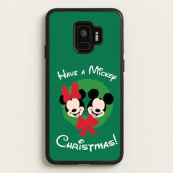 Have A Mickey Christmas  - Disney Christmas Phone Case for Galaxy S9