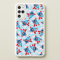 Blue Alien Christmas Pattern  - Disney Christmas Phone Case for Galaxy S20 Plus