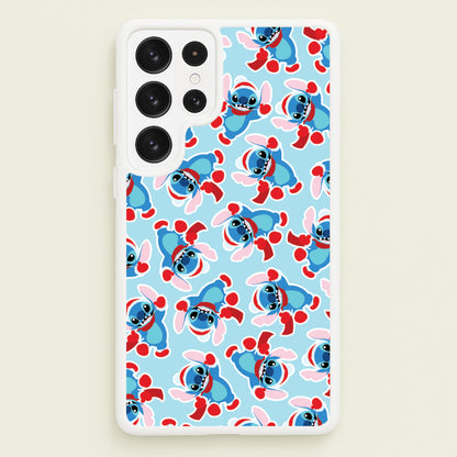 Blue Alien Christmas Pattern  - Disney Christmas Phone Case for Galaxy S23 Ultra