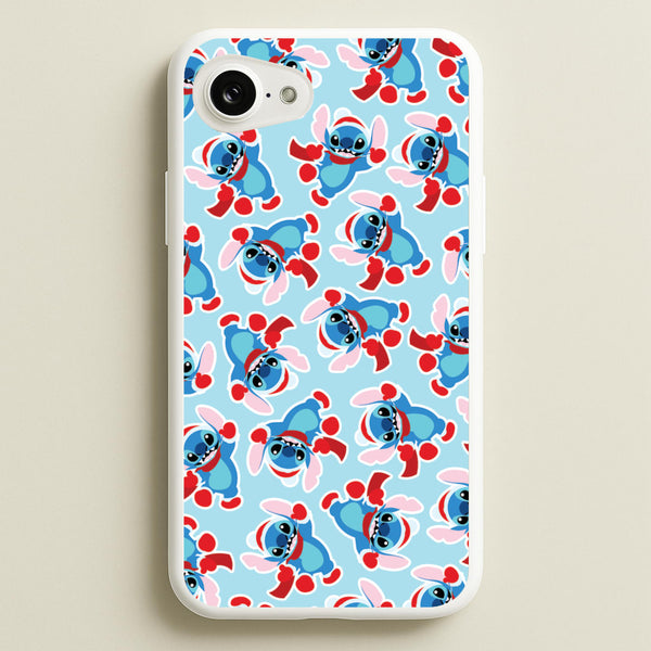 Blue Alien Christmas Pattern  - Disney Christmas Phone Case for iPhone 16e