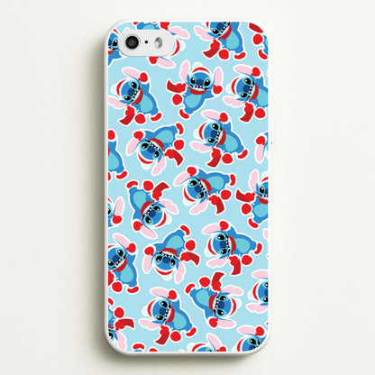 Blue Alien Christmas Pattern  - Disney Christmas Phone Case for iPhone 5 / 5s / SE 2016