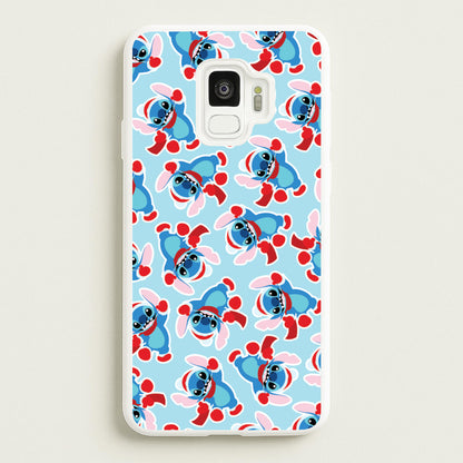 Blue Alien Christmas Pattern  - Disney Christmas Phone Case for Galaxy S9