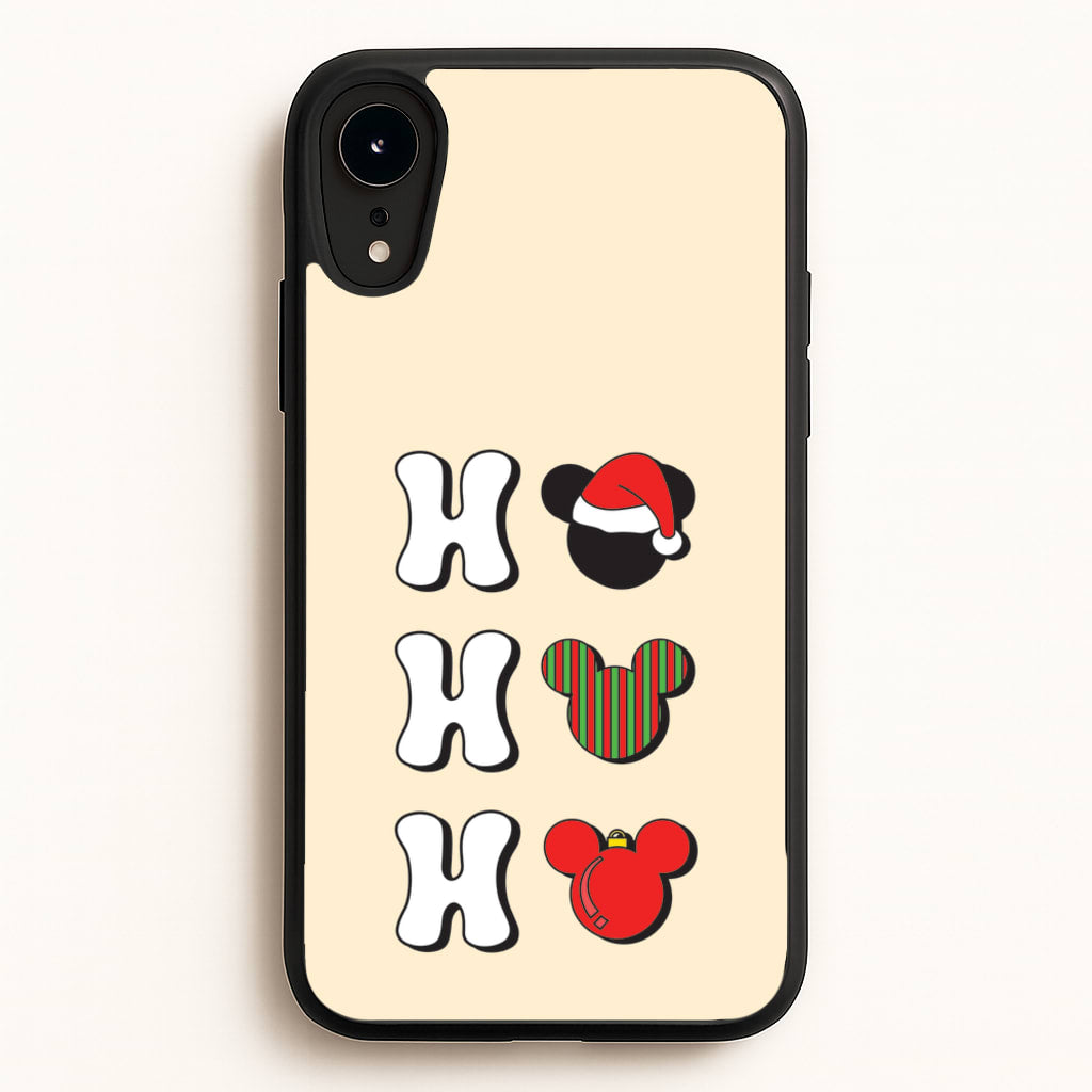 Ho Ho Ho Mickey  - Disney Christmas Phone Case for iPhone XR