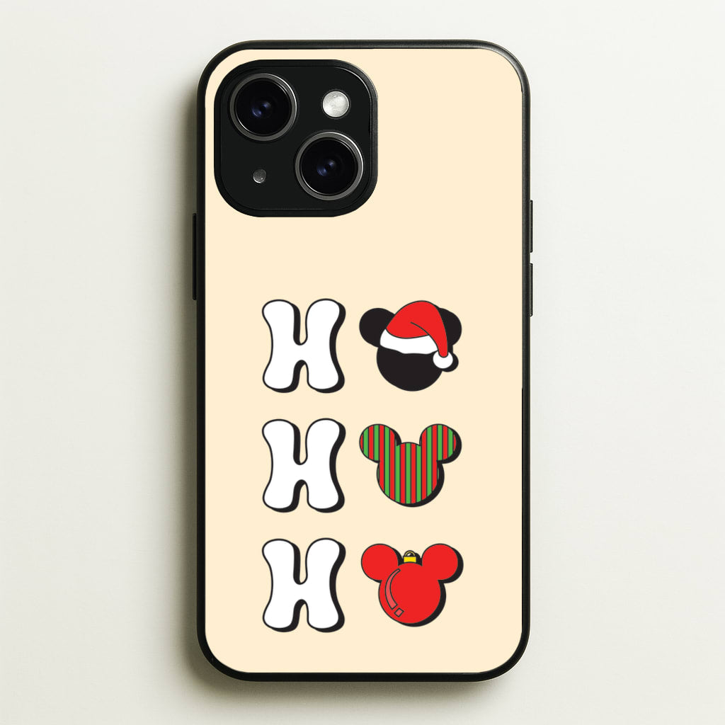 Ho Ho Ho Mickey  - Disney Christmas Phone Case for iPhone 15