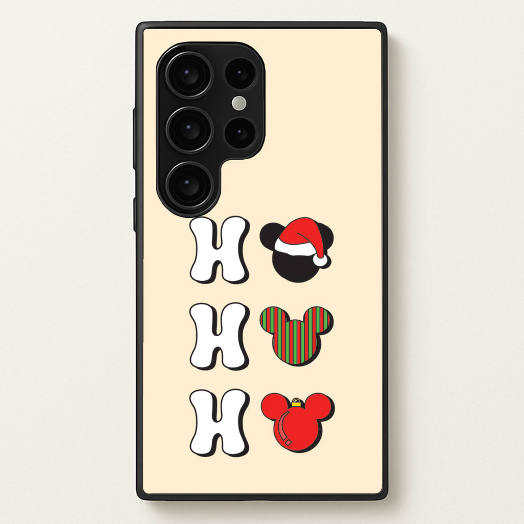 Ho Ho Ho Mickey  - Disney Christmas Phone Case for Galaxy S24 Ultra