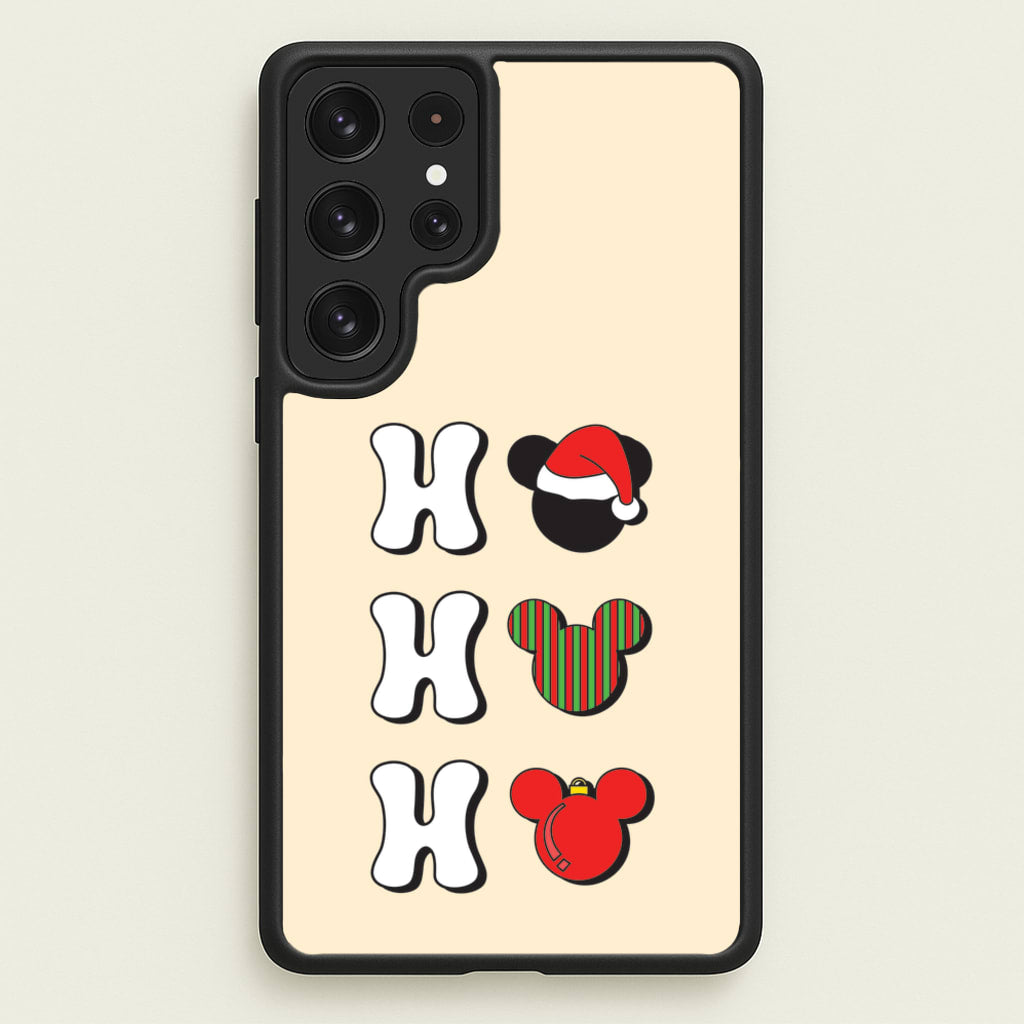 Ho Ho Ho Mickey  - Disney Christmas Phone Case for Galaxy S22 Ultra