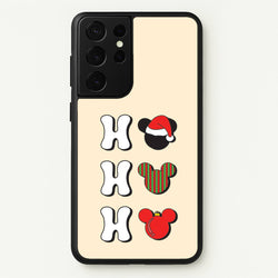 Ho Ho Ho Mickey  - Disney Christmas Phone Case for Galaxy S21 Ultra