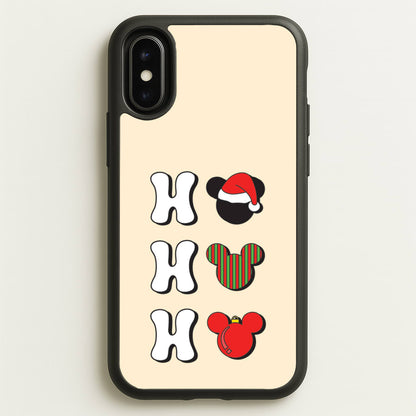 Ho Ho Ho Mickey  - Disney Christmas Phone Case for iPhone X / XS