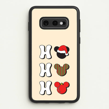 Ho Ho Ho Mickey  - Disney Christmas Phone Case for Galaxy S10e