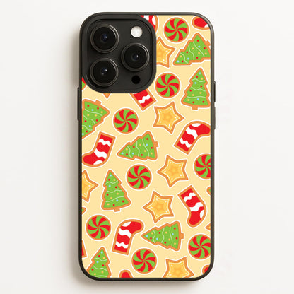 Gingerbread And Stocking Pattern  - Christmas Patterns Phone Case for iPhone 16 Pro Max