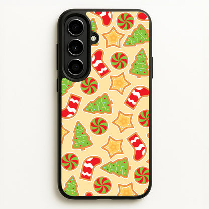 Gingerbread And Stocking Pattern  - Christmas Patterns Phone Case for Galaxy A56