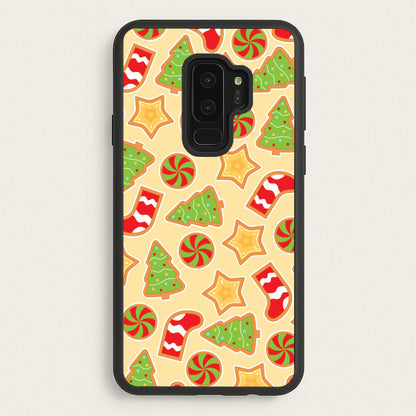 Gingerbread And Stocking Pattern  - Christmas Patterns Phone Case for Galaxy S9 Plus
