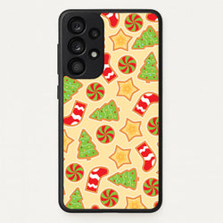 Gingerbread And Stocking Pattern  - Christmas Patterns Phone Case for Galaxy A33