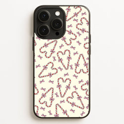 Candy Cane Love Heart Pattern  - Christmas Patterns Phone Case for iPhone 16 Pro Max